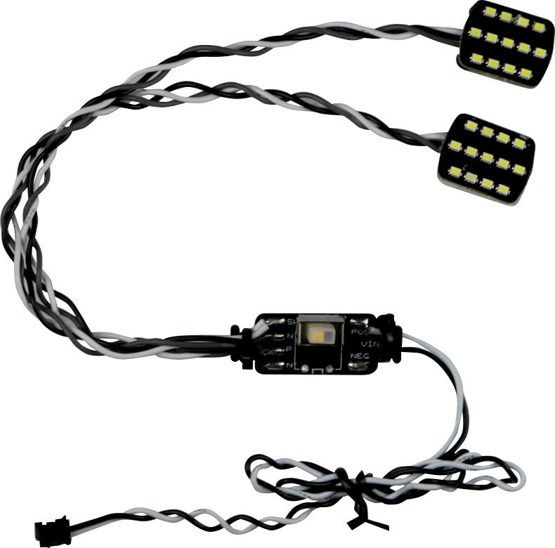 Attack 19mm Rectanguler Headlight Pair